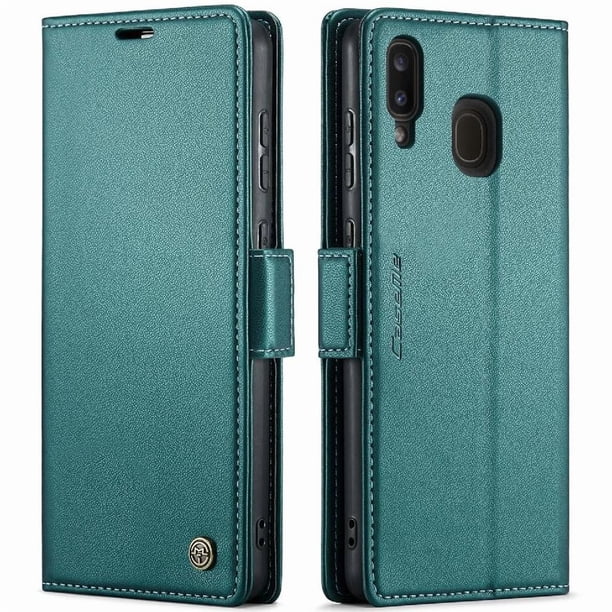 CaseMe tipo cartera Samsung Galaxy A40 con cierre magnético, RFID, tarjetero, soporte, carga inalámbrica