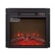 thumbnail image 2 of Electric Fireplace Insert 18" 1400W 120V ,Equipped with remote control, ultra thin heater with log set & realistic flame - BLACK, 2 of 3