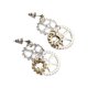 thumbnail image 1 of Steampunk Rock Stud Pendientes Asimétrico Cuelga Ear Studs Charms Wedding Club, 1 of 5