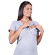 thumbnail image 2 of Camisa dormir Maternal Lactancia Margarita Gris S, 2 of 3