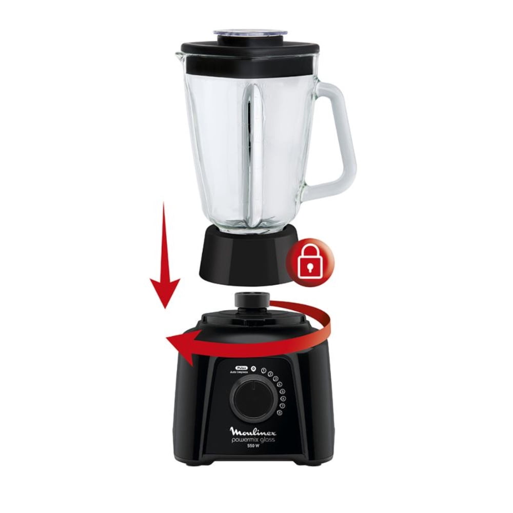 Moulinex Powermix Glass LN289855 Negro, foto 5