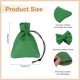thumbnail image 2 of Uxcell 1 Pcs Bolsa con cordón, Monedero de cuero, Monedero para mujeres, Bolsa de cuero para hombres, Para joyas, llaves, almacenamiento de monedas (Verde), 2 of 7