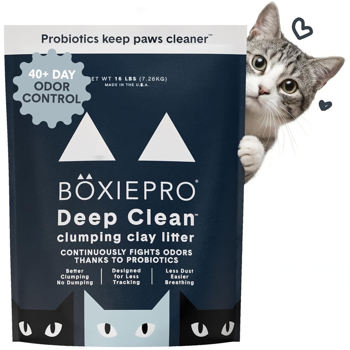 Arena Para Gatos Boxie Pro Arcilla Aglutinante 7.26kg Control Olor