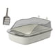 thumbnail image 3 of Caja De Arena Para Gatos Abierta, Orinal Grande Con Forma De Dibujos Animados, Caja De Arena Para Gatos, Bandeja De Arena Para Gatos, Gris, 3 of 5