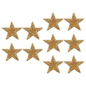 Bothyi - 10X Parches De Estrella De Diamantes De Imitación, Reparación De Apliques, Accesorios De Costura Dorados