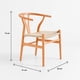 thumbnail image 4 of Silla Wishbone Madera y Hilo de cuerda - Natural, 4 of 7