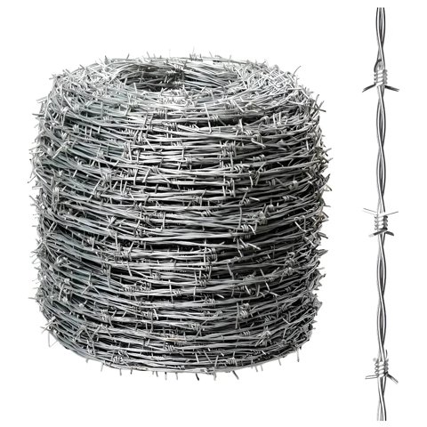 Alambre Púa Galvanizado 500 Metros Eoland Rollo Acerado Calibre 16