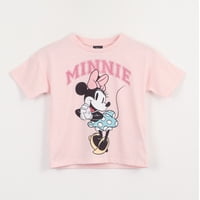 Polera Manga Corta Niña Rosado Personaje Minnie Disney