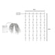thumbnail image 3 of Cortina Luz Led 100x150cm Plástico, 3 of 4