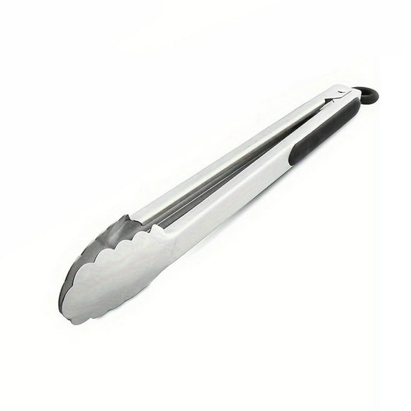 Pinza De Acero Inoxidable 30 Cm Mango Silicona