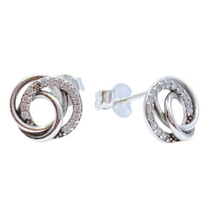 Nordvik London - Aros Apegados, Nudo Triple, Circonitas Pavé Blancas