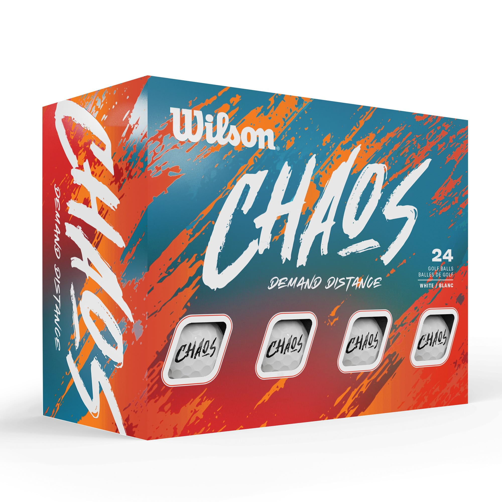 Pelotas De Golf Wilson 2024 Chaos 24 Pelotas Blancas
