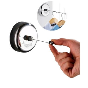 Genérico - Tendedero Retráctil Ropa Colgador Acero Inoxidable Cuerda