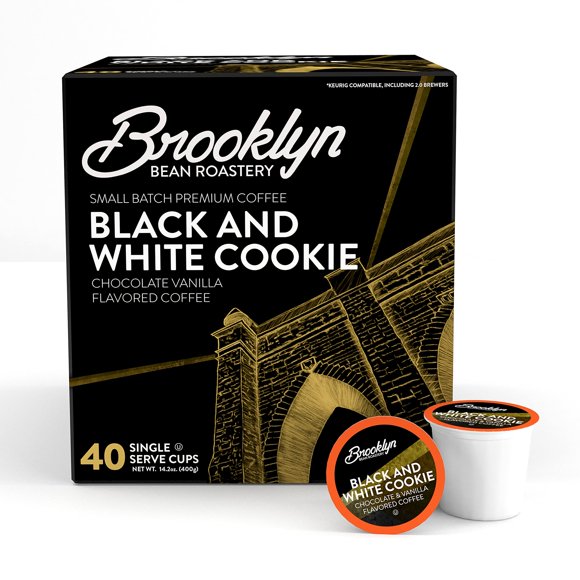 Cápsulas de café Brooklyn Beans Black White Cookie, 40 unidades