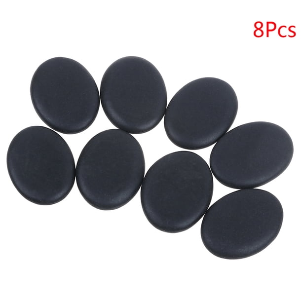 2/6/10pcs Hot Sale Black Lava Natural Stone Beauty Stones Massage Spa Rock Basalt Stone