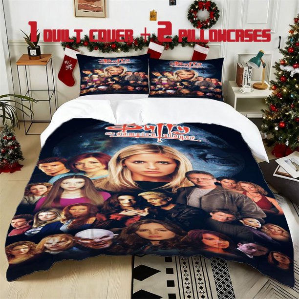 3pcs bedding Inspired by Buffy The Vampire Slayer Featuring a Soft Duvet Cover And Two Pillowcases