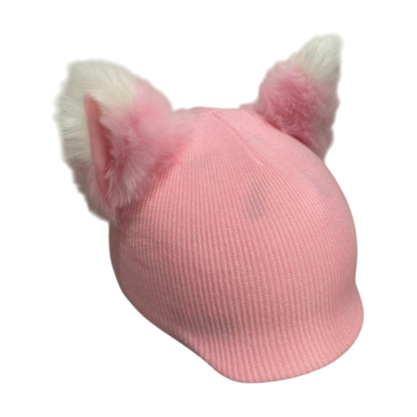 Ioensy - Funda Para Casco De Esquí Con Orejas De Gato Para Exteriores, Divertida Y Bonita, Color Rosa