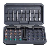 Magideal - Juego De Destornilladores 42 En 1, Kit De Herramientas De Reparación Con Mango En T Extraíble, Herramientas De Precisión, Proyecto De Bricolaje Para B