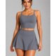 thumbnail image 1 of Set Deportivo Mujer Falda Short Con Bolsillo Y Top, 1 of 3