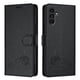 thumbnail image 1 of Funda tipo cartera FOXDOCK para Samsung Galaxy A13 5G con soporte, ranuras, RFID, diseño de gato, 1 of 5