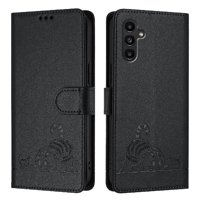 Funda Tipo Cartera Foxdock Para Samsung Galaxy A13 5G Con Soporte, Ranuras, Rfid, Diseño De Gato