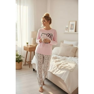 Pijama Micropolar Mujer Hello Kitty Rosa S