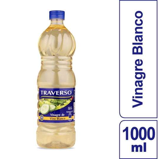 Vinagre De Vino Blanco Botella 1 L Traverso