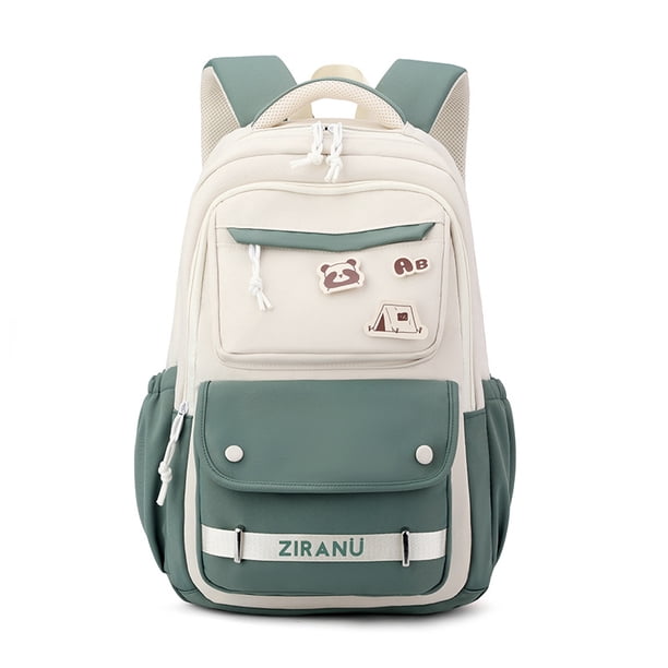 College Student Double Backpack Schoolbag Korean Version Fashion Backpack Niche Large Backpack High Value Female Laptop bag