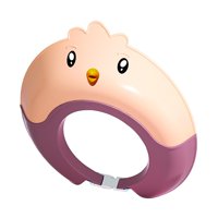 Magideal - Gorro De Ducha De Bebé Visera De Ducha De Silicona Animales De Dibujos Animados Protección Para Los Oídos Reutilizable Visera Ajustable Sombrero Gorro Rosa