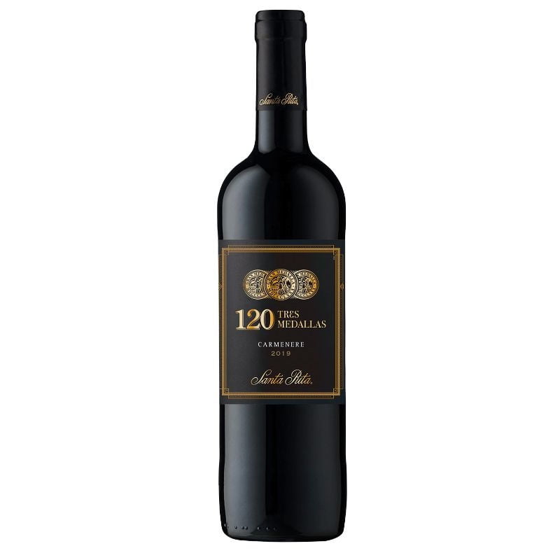 Vino Tinto Carmenere 120 Botella 700 ml Tres Medallas