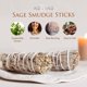 thumbnail image 3 of Smudge Sticks Age of Sage White Sage, 10 cm, paquete de 3, 3 of 7