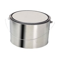 Magideal - Lata De Pintura Vacía, Cubo De Pintura, Cubo De Pintura De Metal Portátil Multiusos, Contenedor De Pintura Para Barniz De Pintura, Artesanía Para Mejo 2 Litros