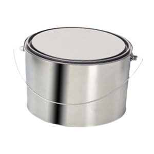 Magideal - Lata De Pintura Vacía, Cubo De Pintura, Cubo De Pintura De Metal Portátil Multiusos, Contenedor De Pintura Para Barniz De Pintura, Artesanía Para Mejo 2 Litros