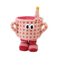 Magideal - Cesta Para Artículos Diversos De Dibujos Animados, Cesta De Granja, Cesta De Almacenamiento De Juguetes Multiusos, Contenedores Para Aperitivos Para D , Rosa