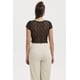 thumbnail image 3 of Polera Mujer Encaje Con Lazo Negro, 3 of 4