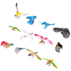 Bothyi - 12 Figuras De Pájaros Realistas Para Decoración De Tartas, Colección Para Niños Pequeños