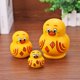 thumbnail image 4 of Nesting Dolls JACE de madera con forma de pato amarillo, 10 unidades, para decoración del hogar, 4 of 9