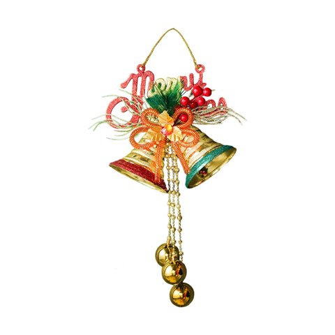 Bothyi - Adornos De Campana De Navidad Suministros Para Fiestas Bowknot Para Ventana Interior Al Aire Libre Estilo A