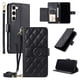 thumbnail image 1 of Funda tipo billetera FOXDOCK para Samsung Galaxy S23 Plus – Tapa abatible con correa para mujer, 1 of 5