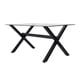 thumbnail image 1 of Mesa Rectangular Xinia 130x80 cm | Metal Negro, 1 of 5