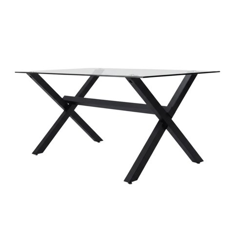 Pandalino - Mesa Rectangular Xinia 130X80 Cm | Metal Negro