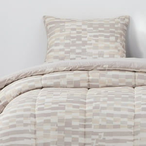 Dib - Plumon Reversible 1.5 Plaza Ladrillo Beige