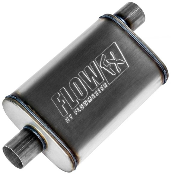 Silenciador Flowmaster Flow FX con cámara 2.50'' entrada/salida de acero inoxidable