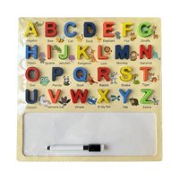 Bothyi - Tablero De Rompecabezas De Alfabeto De Madera, Superficie Lisa, Regalos Interactivos Del Día De San Valentín En Mayúsculas