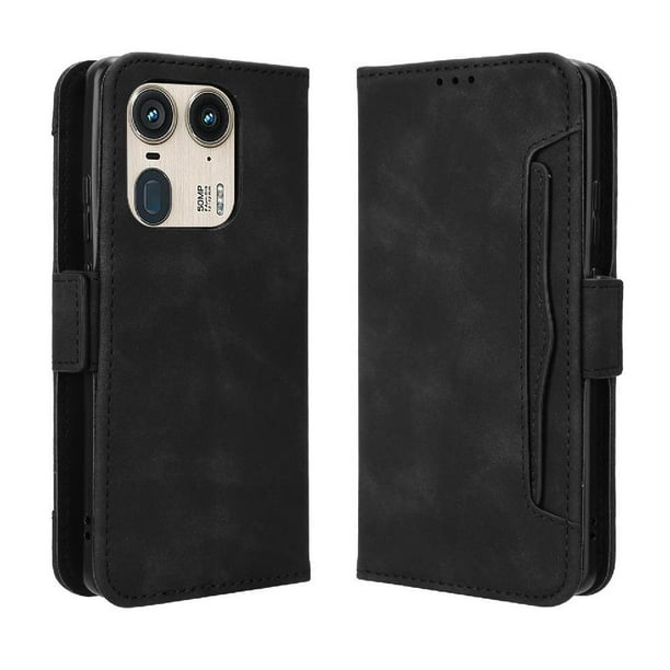 Funda Tipo Billetera FOXDOCK para Motorola Edge 50 Ultra 5G – Tapa Flip con Tarjetero