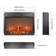 thumbnail image 2 of 23 inch electric fireplace insert heater with log set & realistic flame, overheating protection without control, 2 of 3