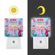 thumbnail image 3 of Cry Babies / Bebés Llorones Luz nocturna LED con sensor de anochecer a amanecer para dormitorio, baño, pasillo, escaleras - Lámpara LED nocturna de enchufe, 0.5W - 1 pieza, 3 of 6