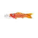 thumbnail image 3 of Cometa Japonesa Con Bandera De Pez, Manga De Viento De Carpa, Decorativa Para Sushi, Bar, Patio Trasero, Color Naranja, 3 of 5