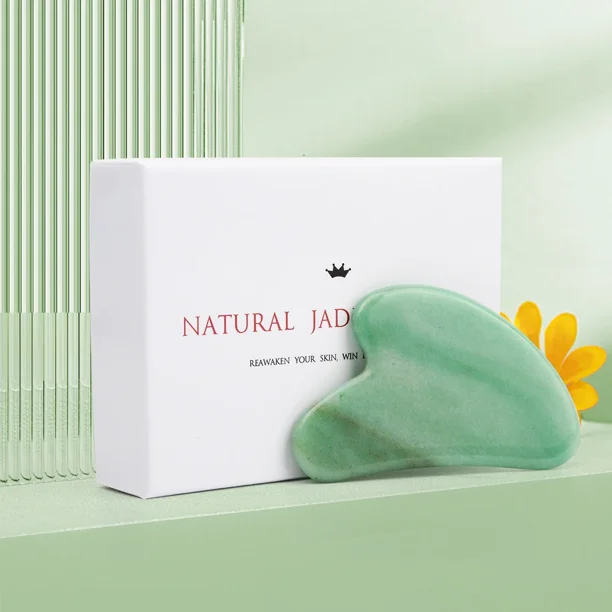 Natural Jade Gua Sha Scraper Board Massage Rose Quartz Jade Guasha Stone For Face Neck Skin Lifting Wrinkle Remover Beauty Care