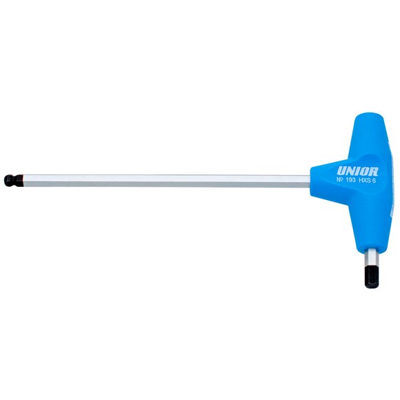 Llave Unior Allen Doble Angular Con Mango 10mm